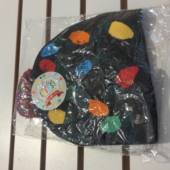 Lotsa lights flashing holiday knitted hat 13+ nwt - Picture 2 of 7